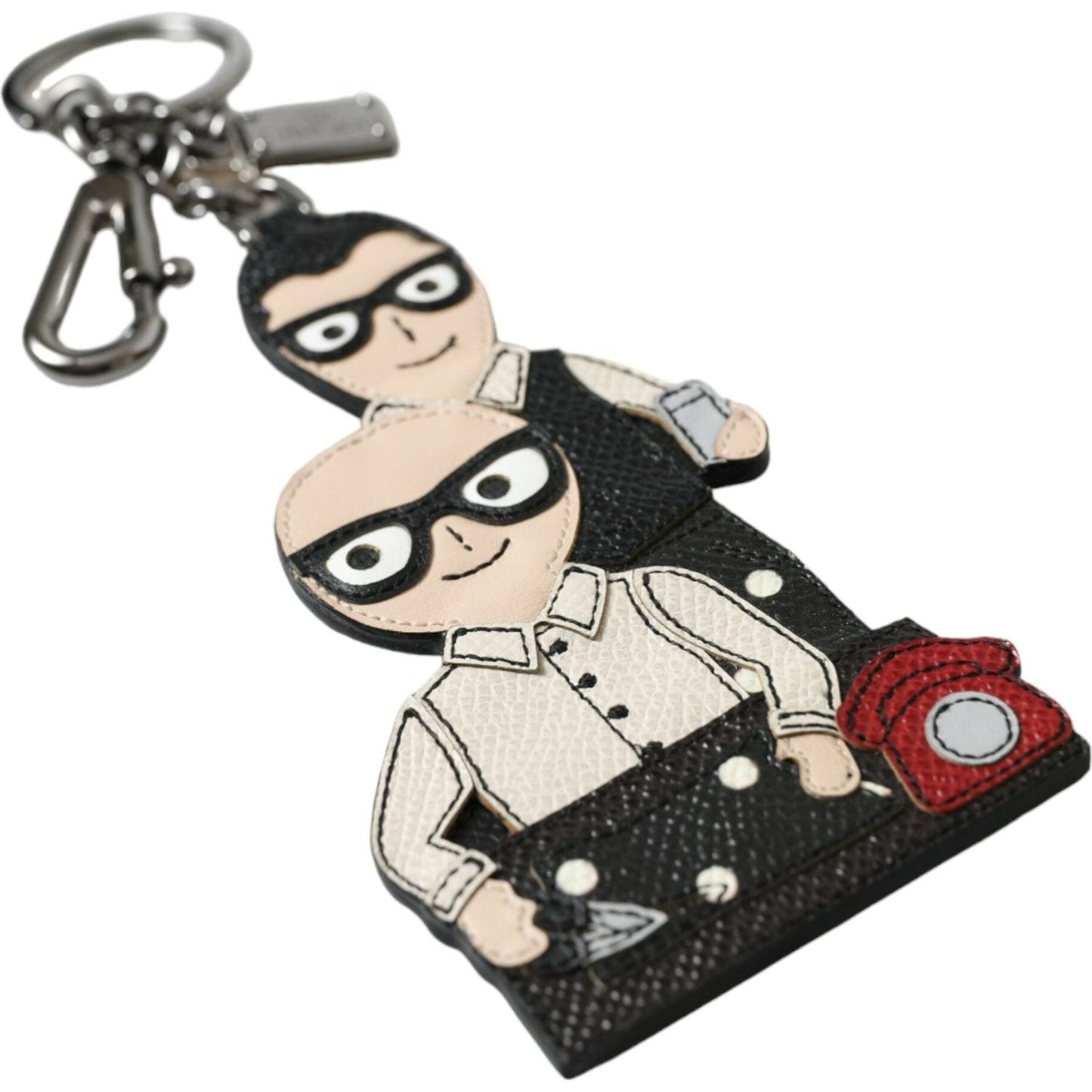 Dolce & Gabbana Elegant Multicolor Leather Keychain Dolce & Gabbana