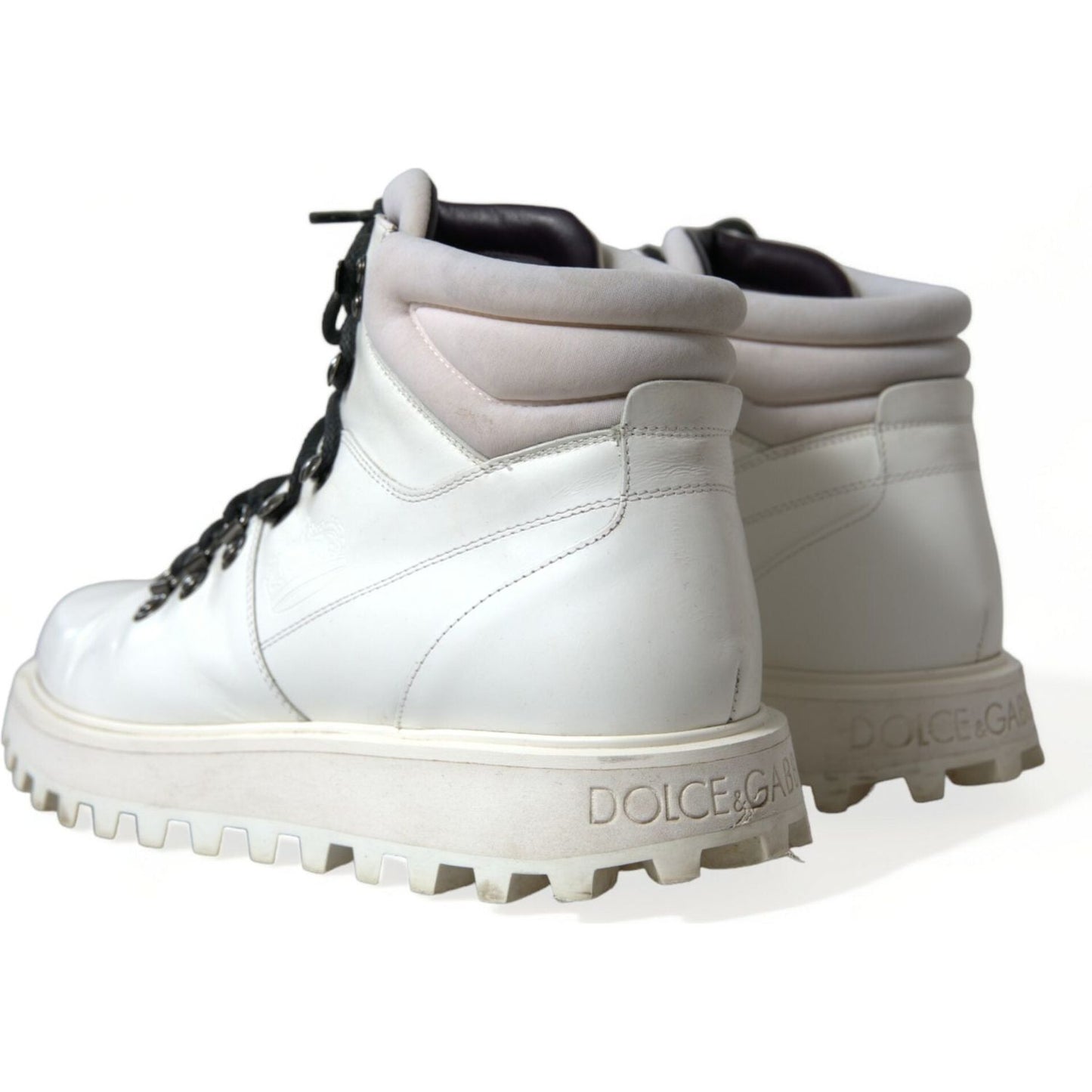 Dolce & Gabbana Pristine White Italian Ankle Boots Dolce & Gabbana