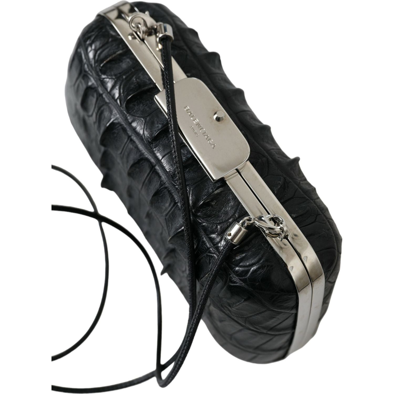 优雅的鳄鱼皮晚宴手包