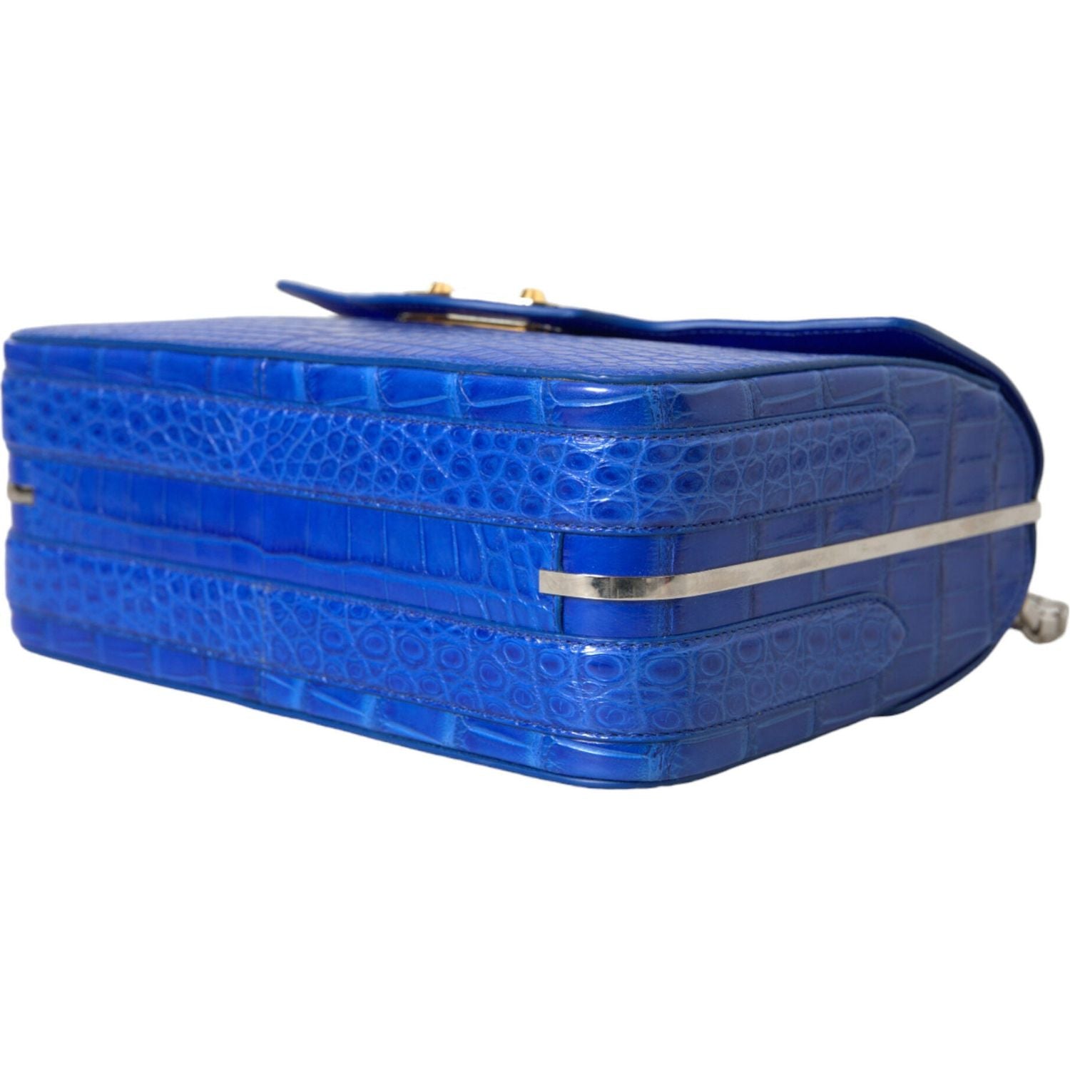 时尚鳄鱼皮链条单肩包