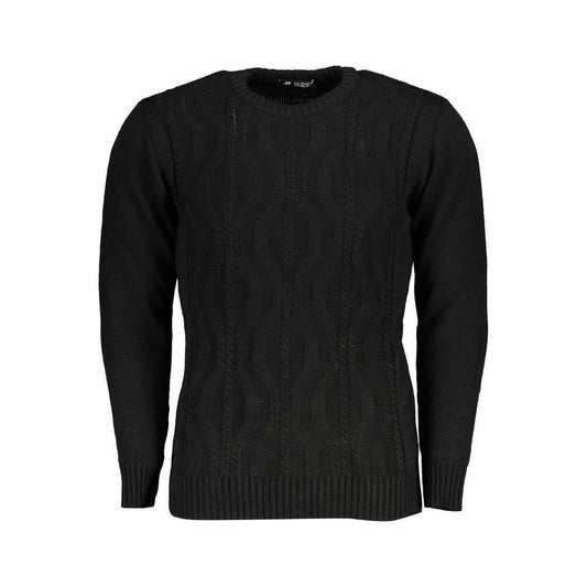 U.S. Grand Polo Black Fabric Sweater U.S. Grand Polo