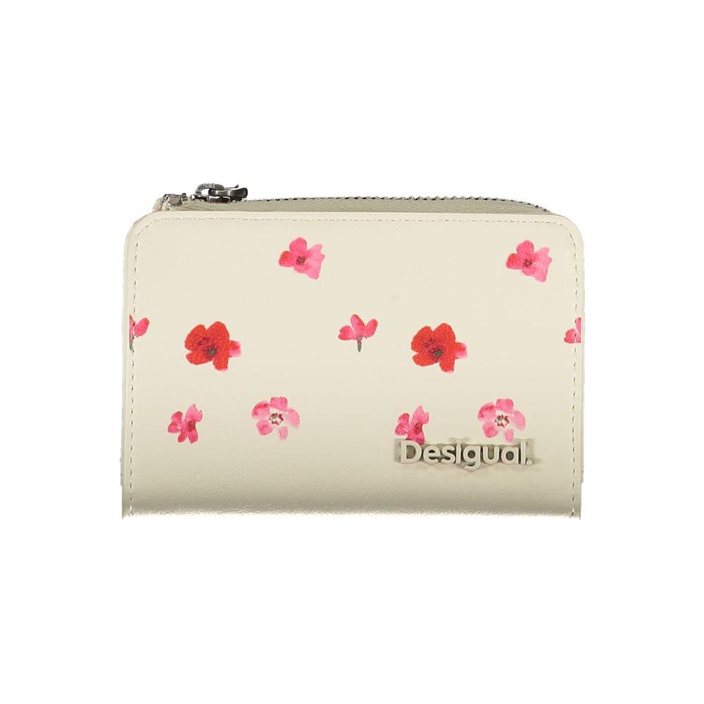 Desigual White Polyethylene Wallet Desigual