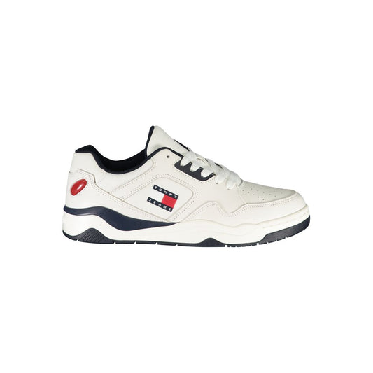 Tommy Hilfiger White Polyester Sneaker Tommy Hilfiger