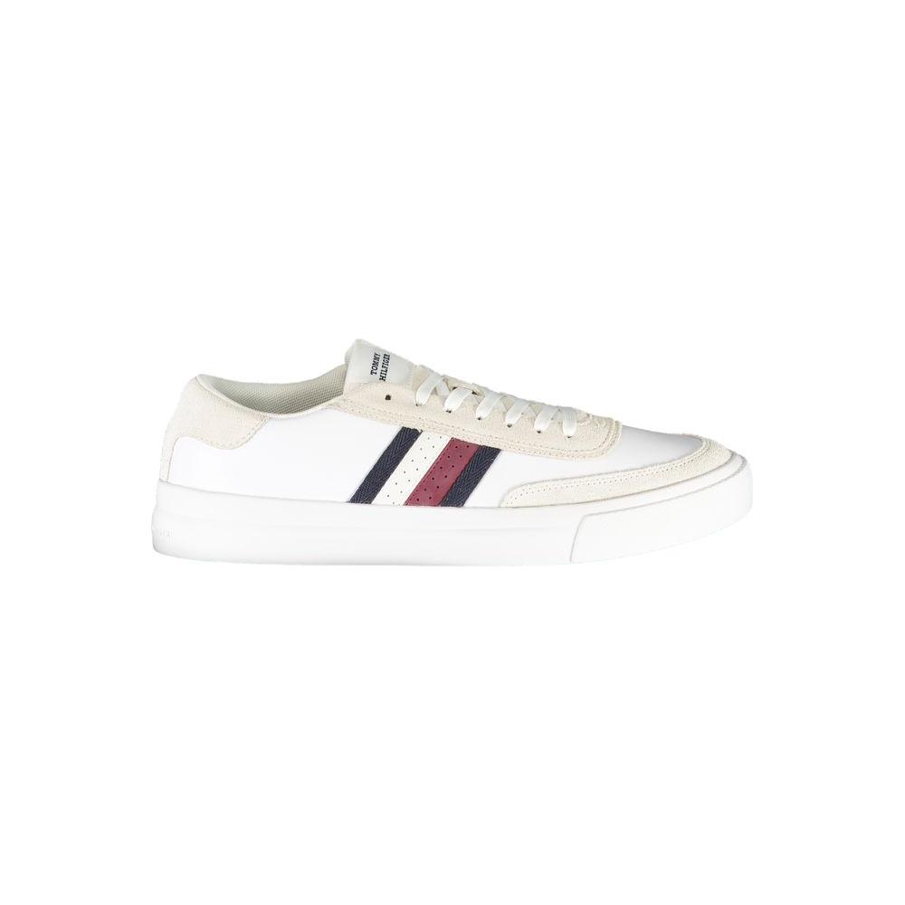 Tommy Hilfiger White Polyester Sneaker Tommy Hilfiger