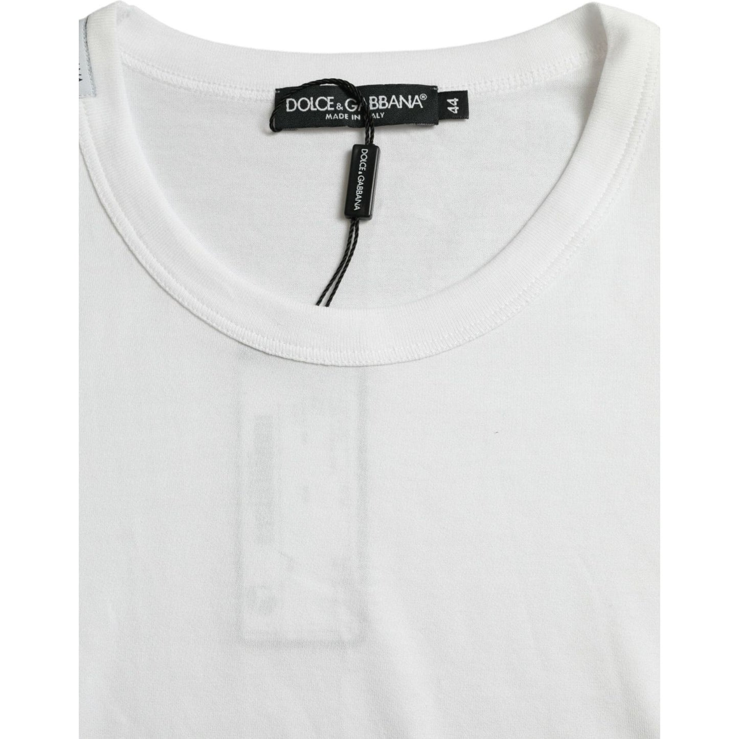 Dolce & Gabbana White Logo Crew Neck Short Sleeves T-shirt Dolce & Gabbana