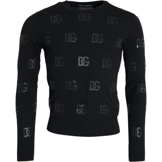 Dolce & Gabbana Black DG Logo Pullover Sweatshirt Sweater Dolce & Gabbana