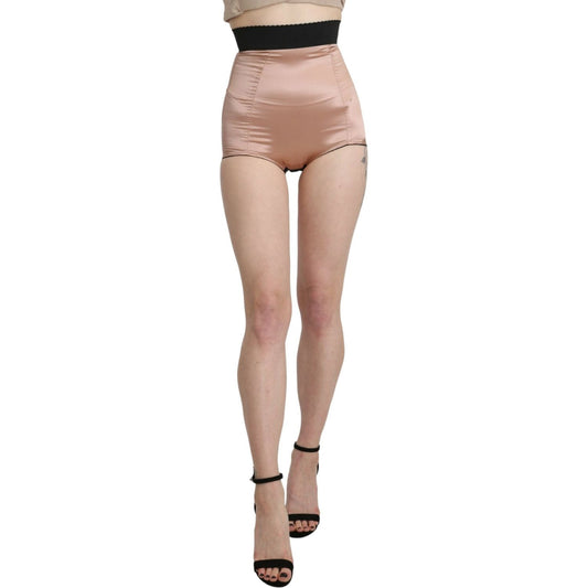 Dolce & Gabbana Silk High Waist Mini Hot Pants Dolce & Gabbana