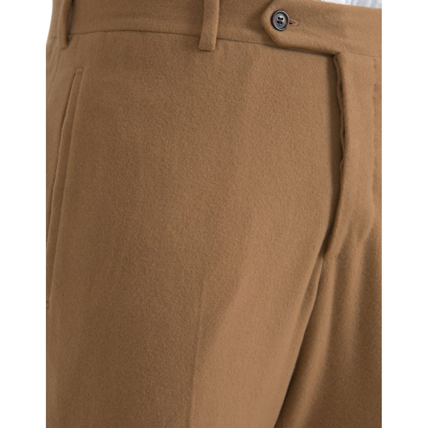 Prada Beige Cashmere Men Straight Fit Dress Pants Prada