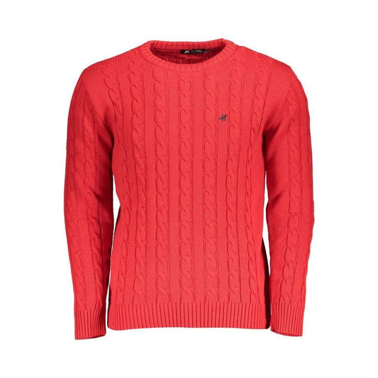 U.S. Grand Polo Red Fabric Sweater U.S. Grand Polo