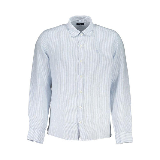 North Sails Light Blue Linen Shirt North Sails