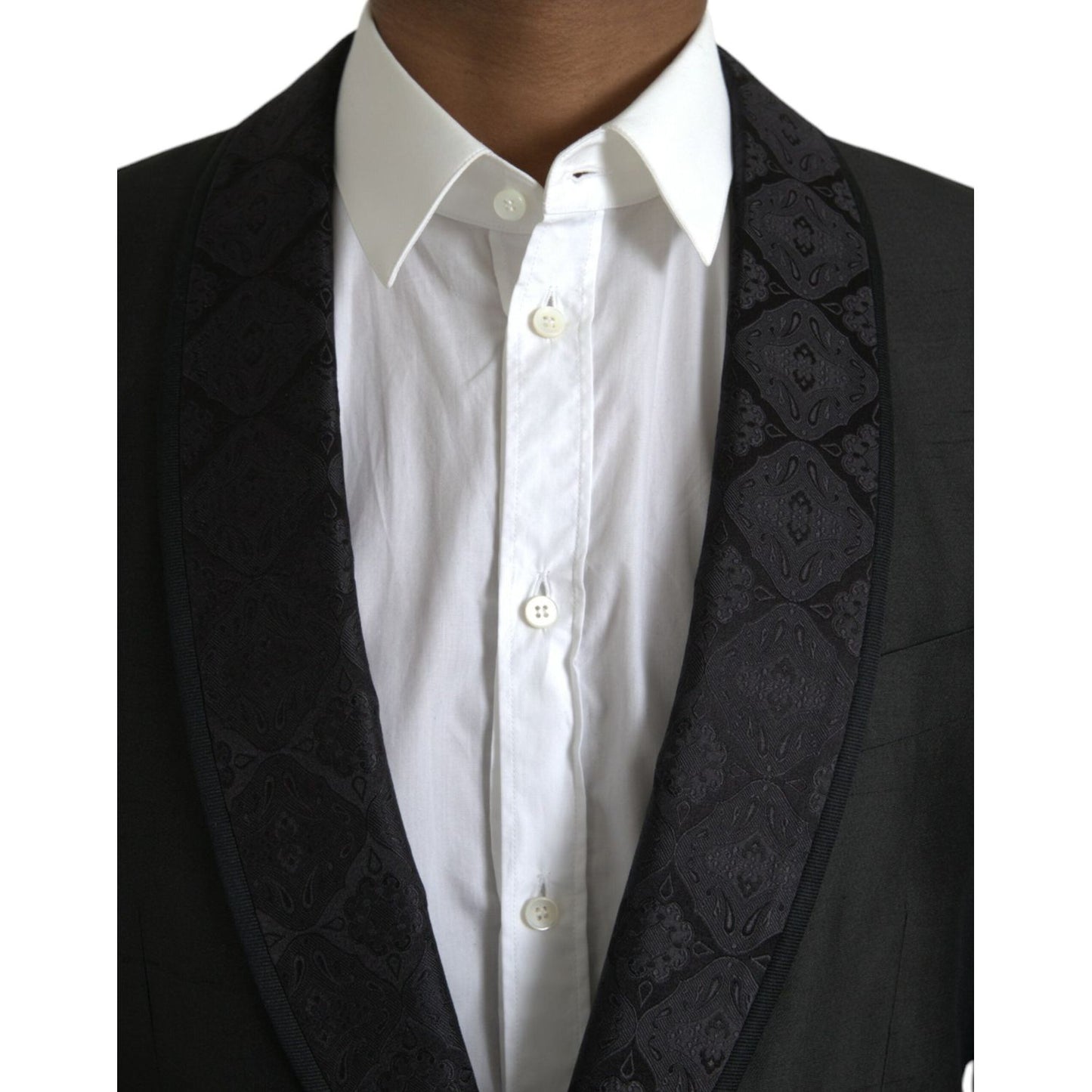 Dolce & Gabbana Black MARTINI Single Breasted Coat Blazer Dolce & Gabbana