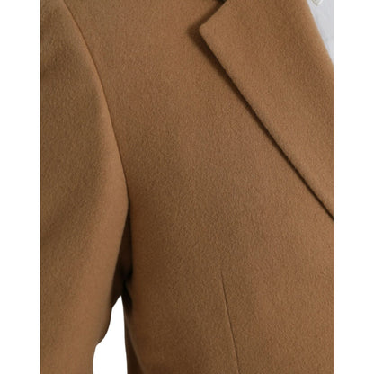 Prada Brown Cashmere 2 Piece Single Breasted Suit