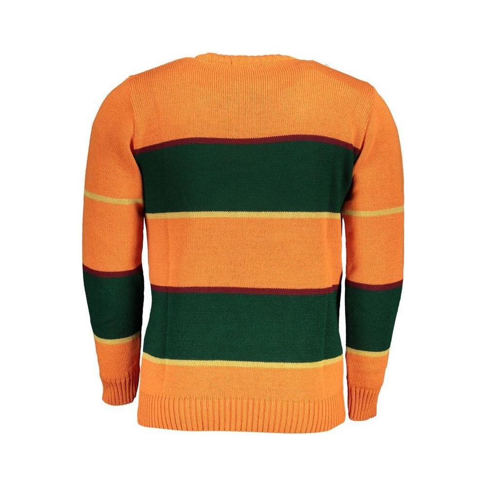 U.S. Grand Polo Orange Fabric Sweater U.S. Grand Polo