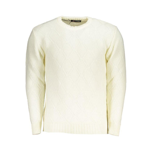 U.S. Grand Polo White Fabric Sweater U.S. Grand Polo