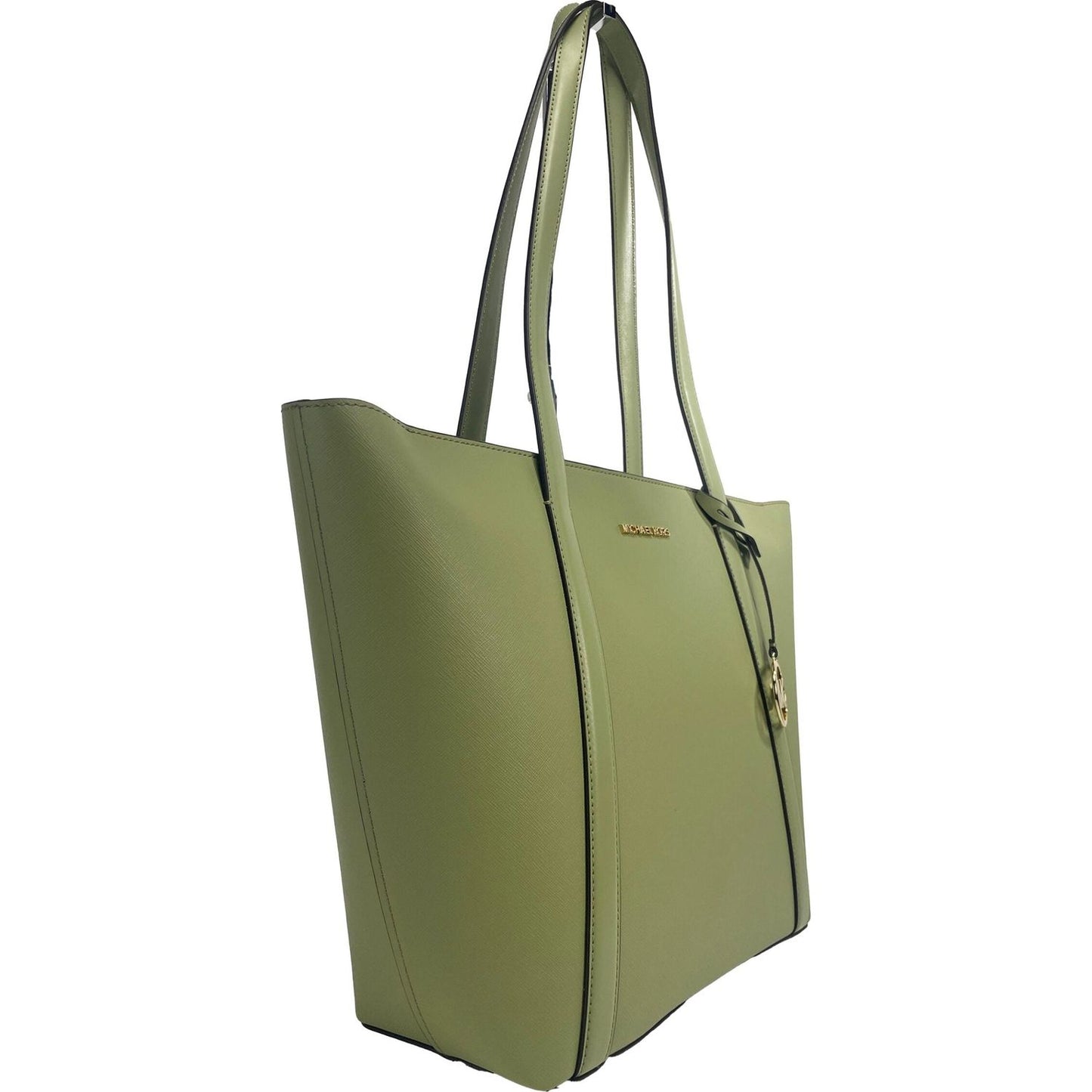 Michael Kors Large Pratt Shoulder Zip Tote Bag Light Sage Michael Kors