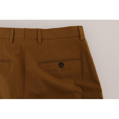 Dolce & Gabbana Brown Stretch Cotton Pants