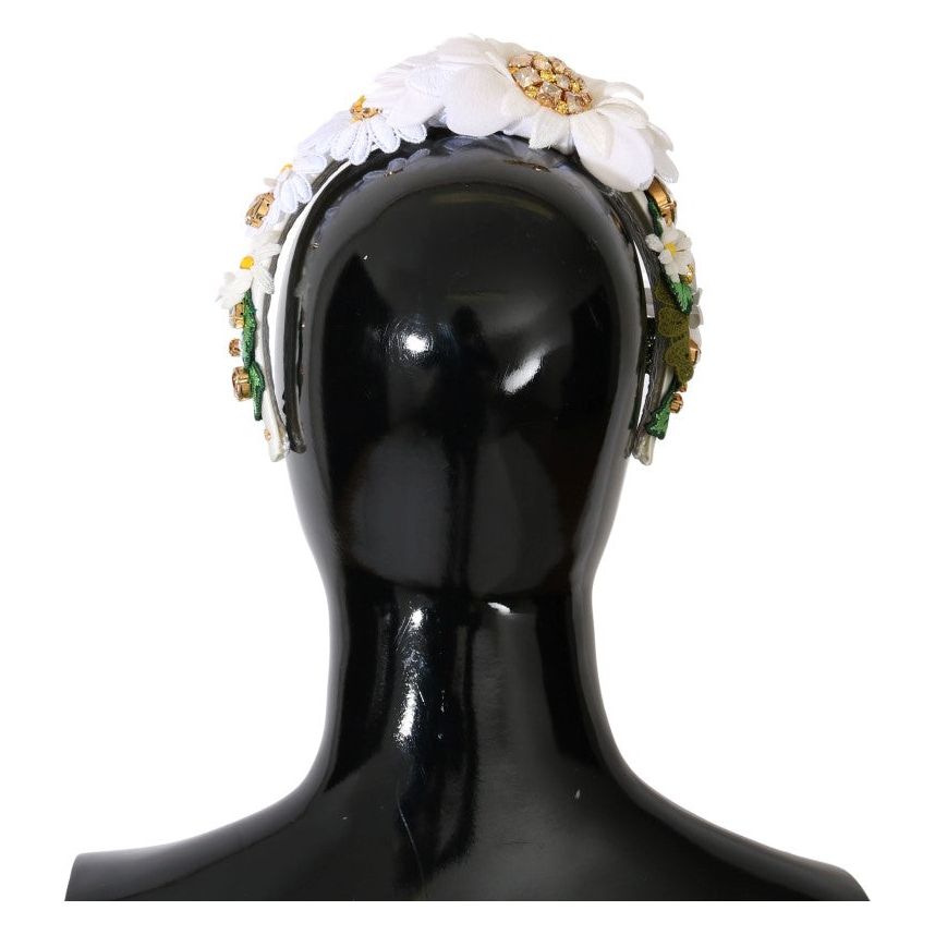 Dolce & Gabbana Sunflower Crystal Embellished Headband Dolce & Gabbana