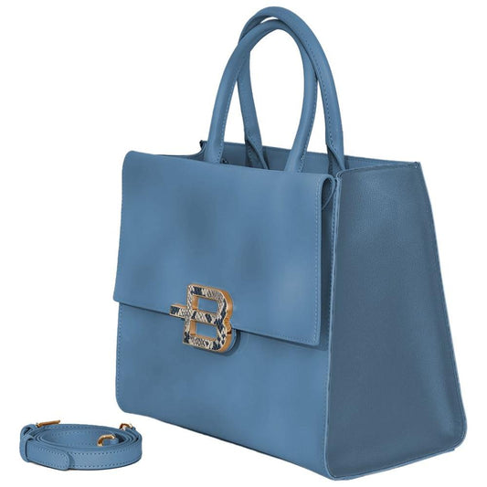 Baldinini Trend Chic Calfskin Handbag with Magnet Detail Baldinini Trend