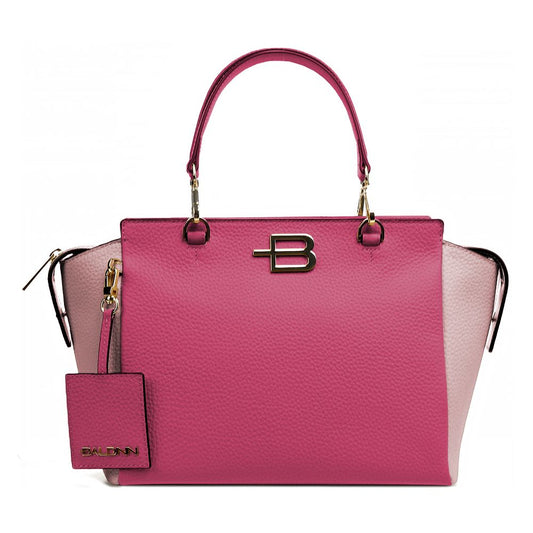 Baldinini Trend Elegant Fuchsia Textured Calfskin Handbag Baldinini Trend