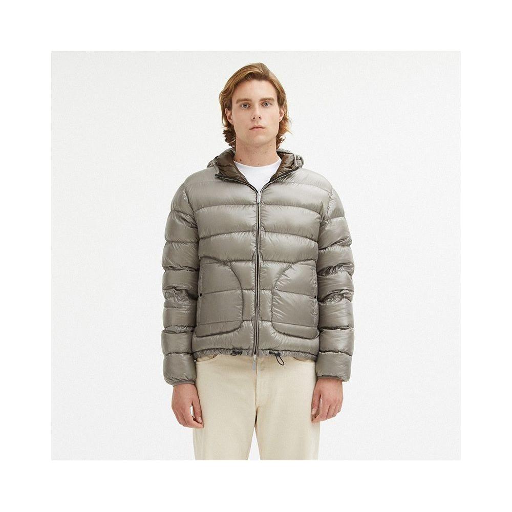 Centogrammi Gray Nylon Men Reversible Jacket Centogrammi