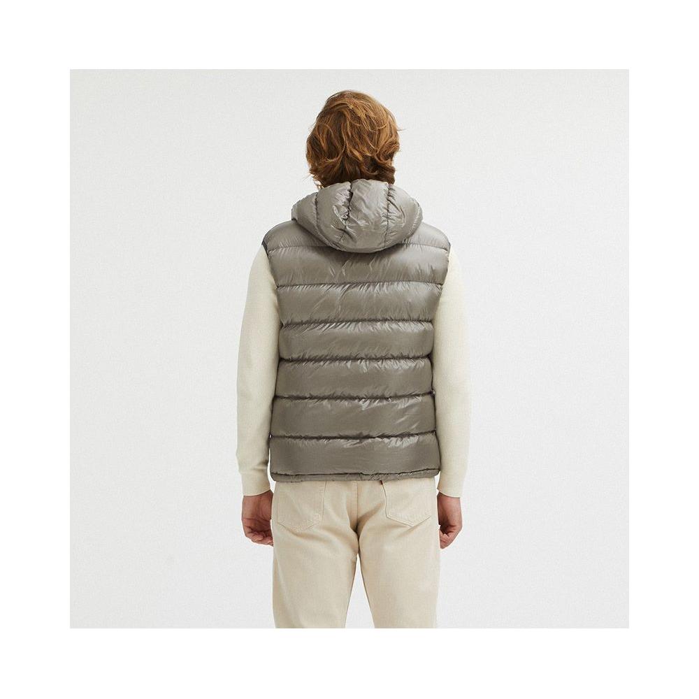 Centogrammi Gray Nylon Men's Reversible Vest Centogrammi