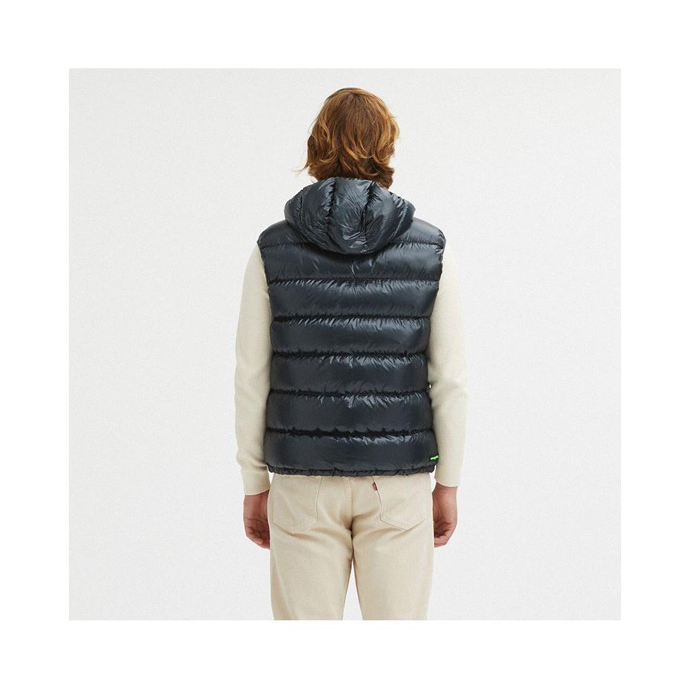 Centogrammi Gray Nylon Men's Reversible Vest Centogrammi