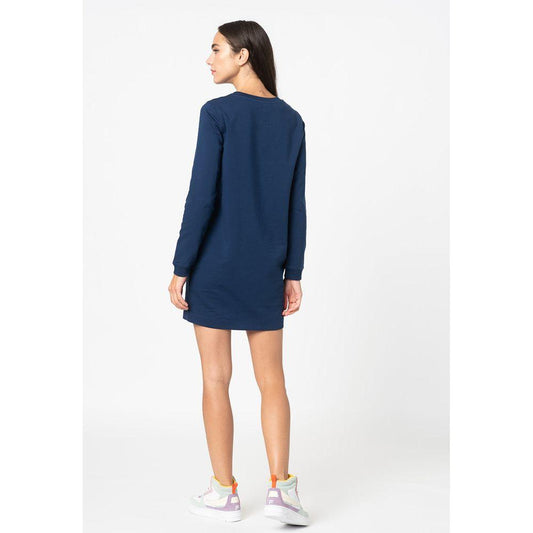 Love Moschino Blue Cotton Women Dress Love Moschino