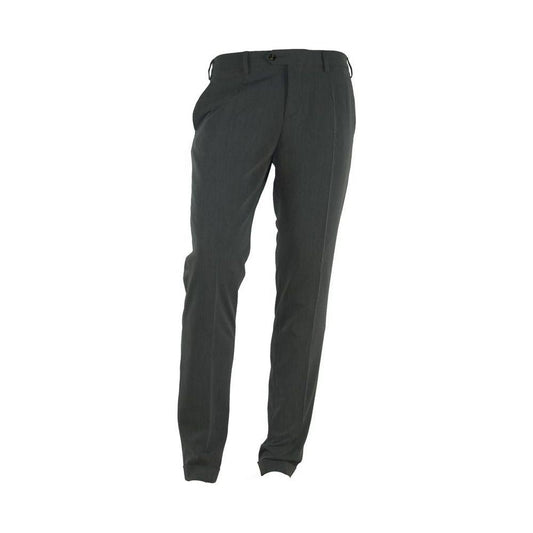 Made in Italy Elegant Italian Gray Trousers for Men Made in Italy