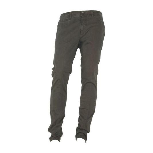 Made in Italy Elegant Italian Cotton Blend Pants Made in Italy