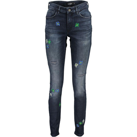 Desigual Blue Cotton Jeans & Pant Desigual