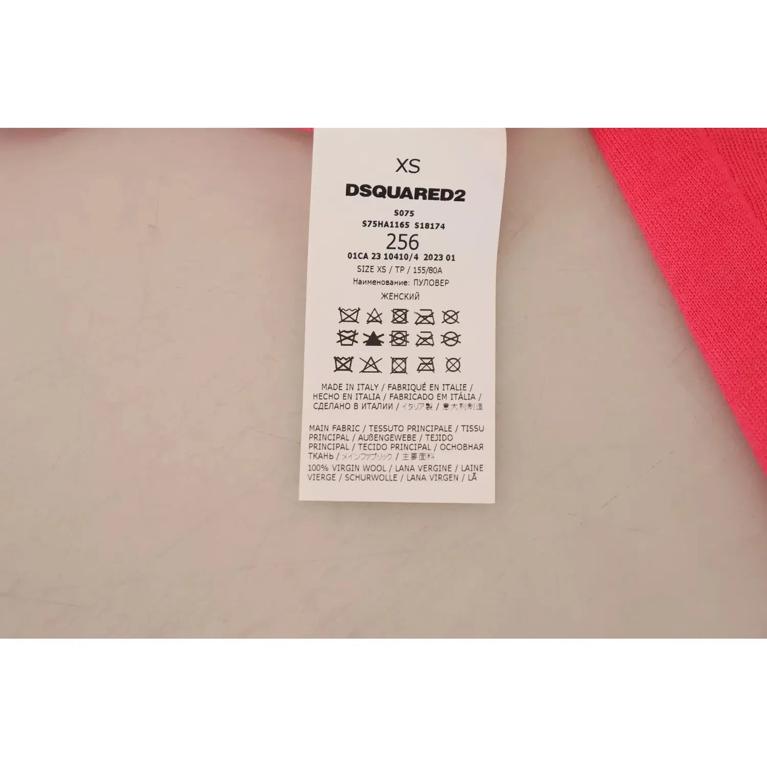 粉色纯色长袖高领休闲毛衣