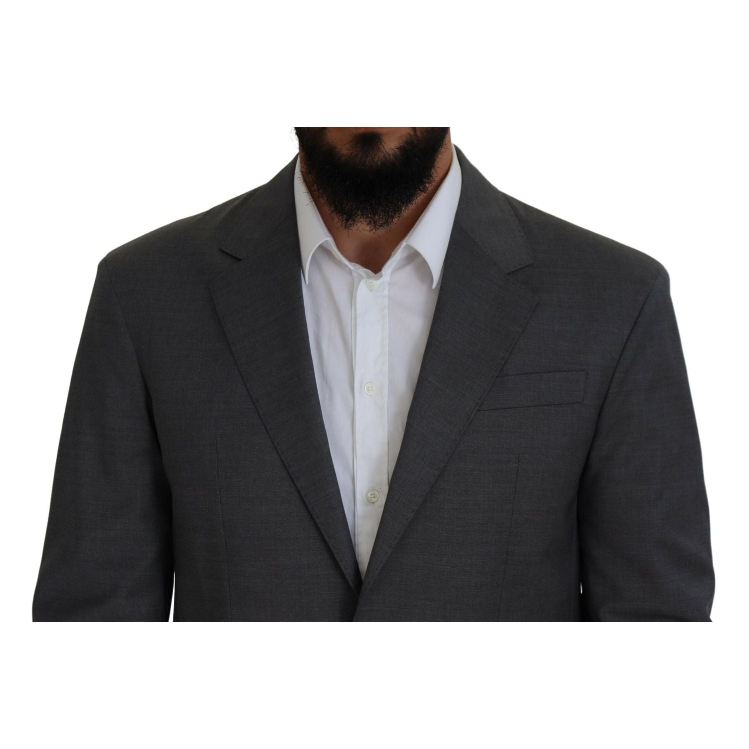 Dsquared² Gray Wool Single Breasted 2 Piece CIPRO Suit