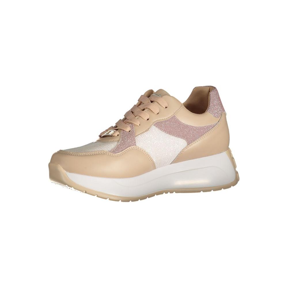 Laura Biagiotti Beige Polyester Sneaker Laura Biagiotti