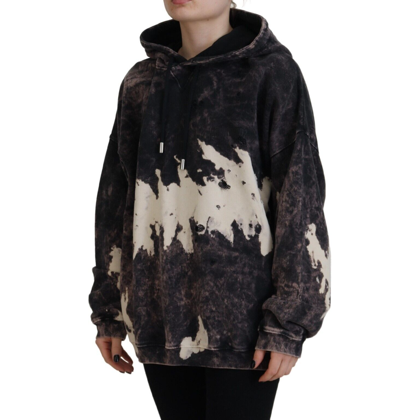 Dsquared² Multicolor Dye Cotton Hoodie Sweatshirt Sweater Dsquared²