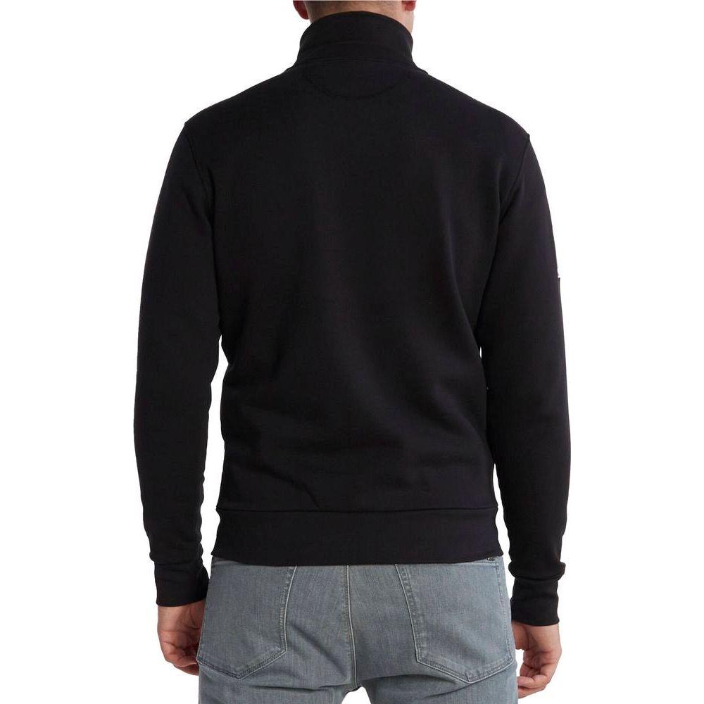 La Martina Black Cotton Sweater La Martina