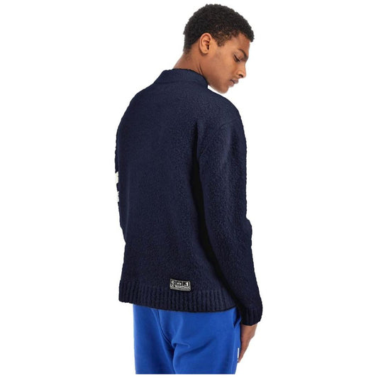 La Martina Blue Polyamide Sweater La Martina