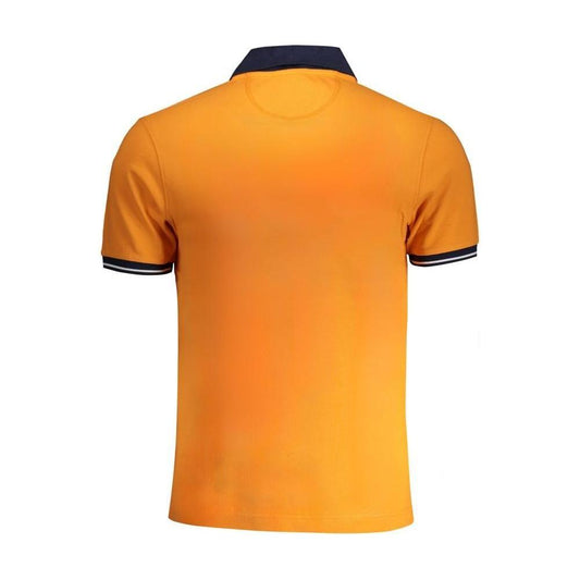 La Martina Orange Cotton Polo Shirt La Martina