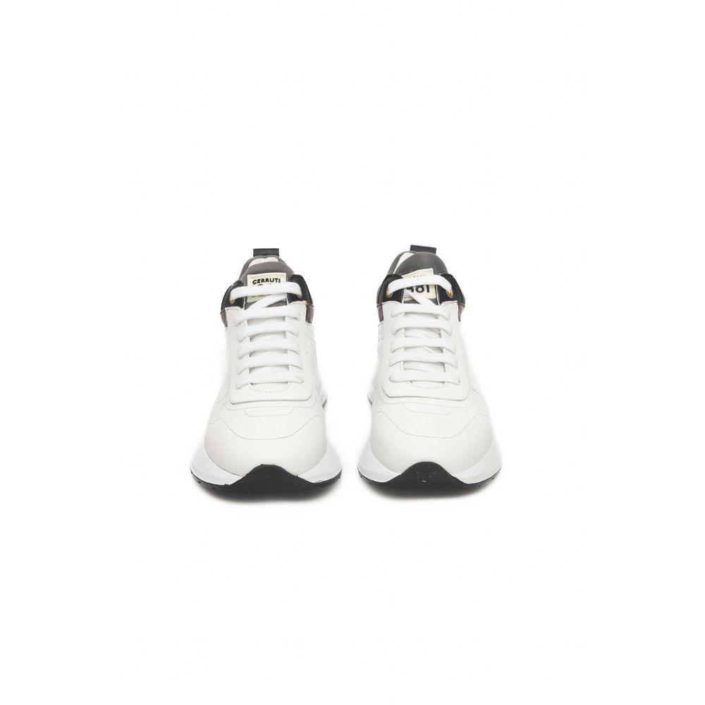 Cerruti 1881 White Leather Women Sneaker Cerruti 1881