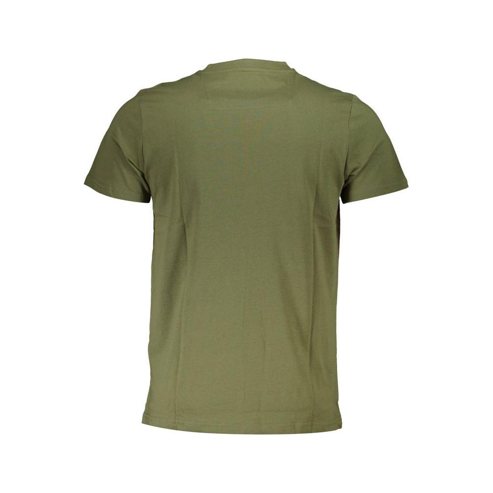 Cavalli Class Green Cotton T-Shirt Cavalli Class