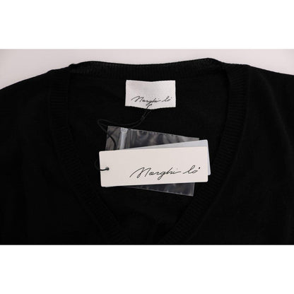 MARGHI LO' Black Wool Blouse Sweater