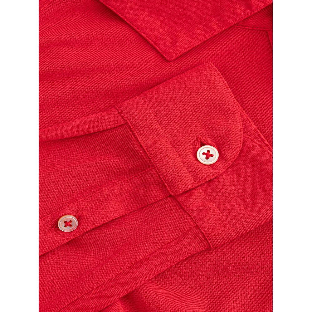 Gran Sasso Fuchsia Italian Cotton Polo Shirt Gran Sasso