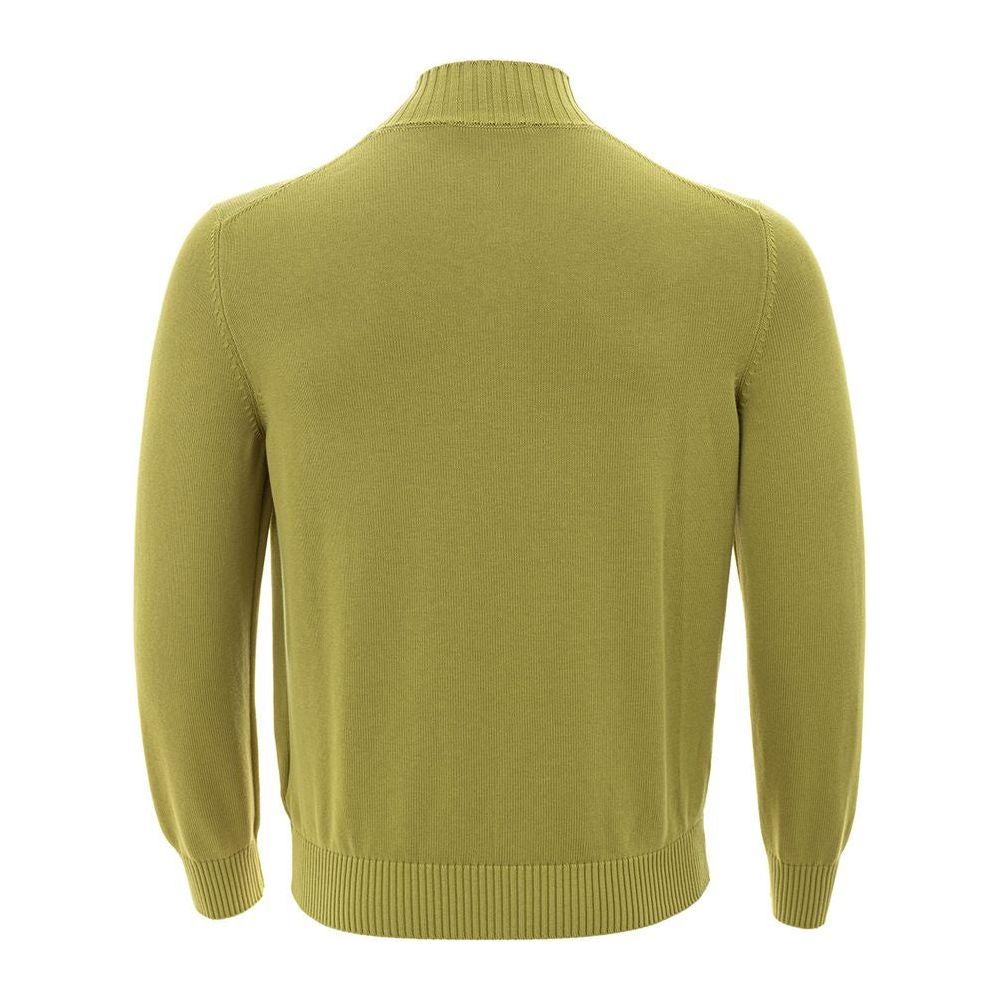 Gran Sasso Elegant Green Cotton Cardigan for Men Gran Sasso