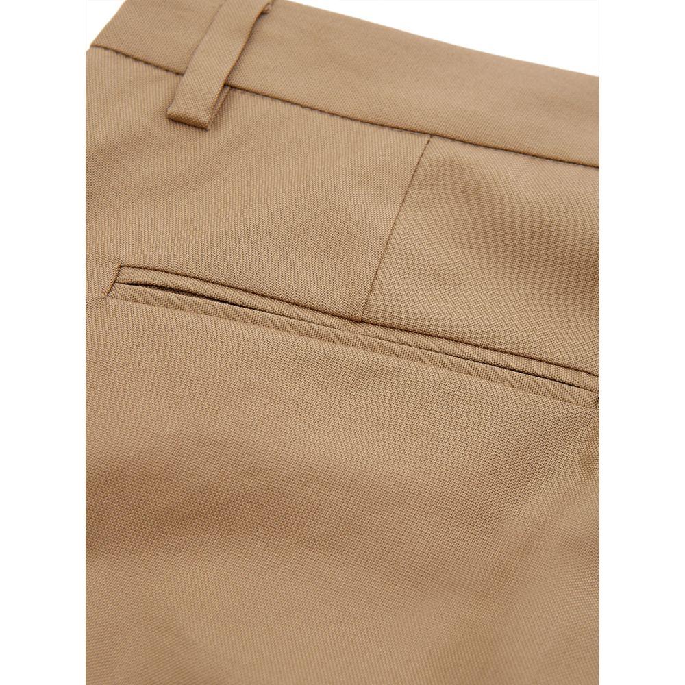 Lardini Elegant Brown Cotton Trousers for Women Lardini