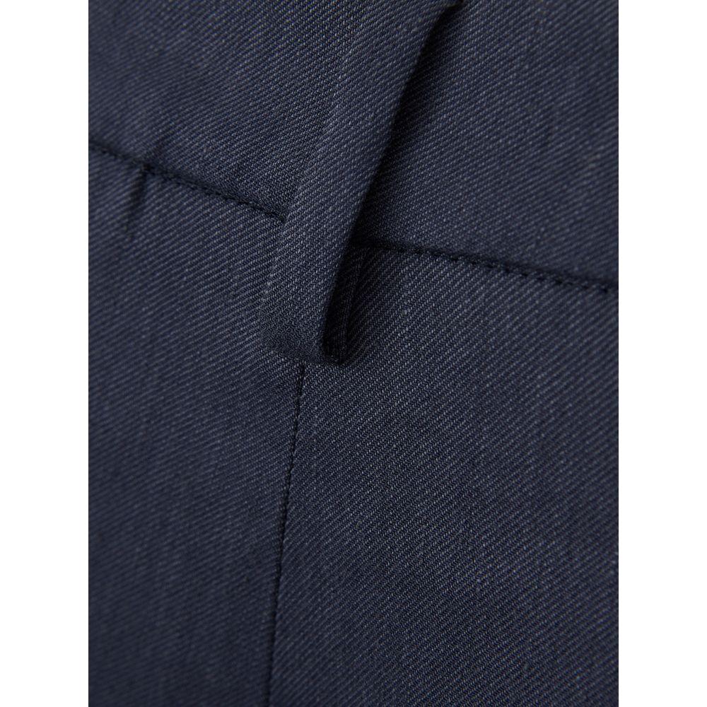 Lardini Chic Blue Linen Trousers Lardini