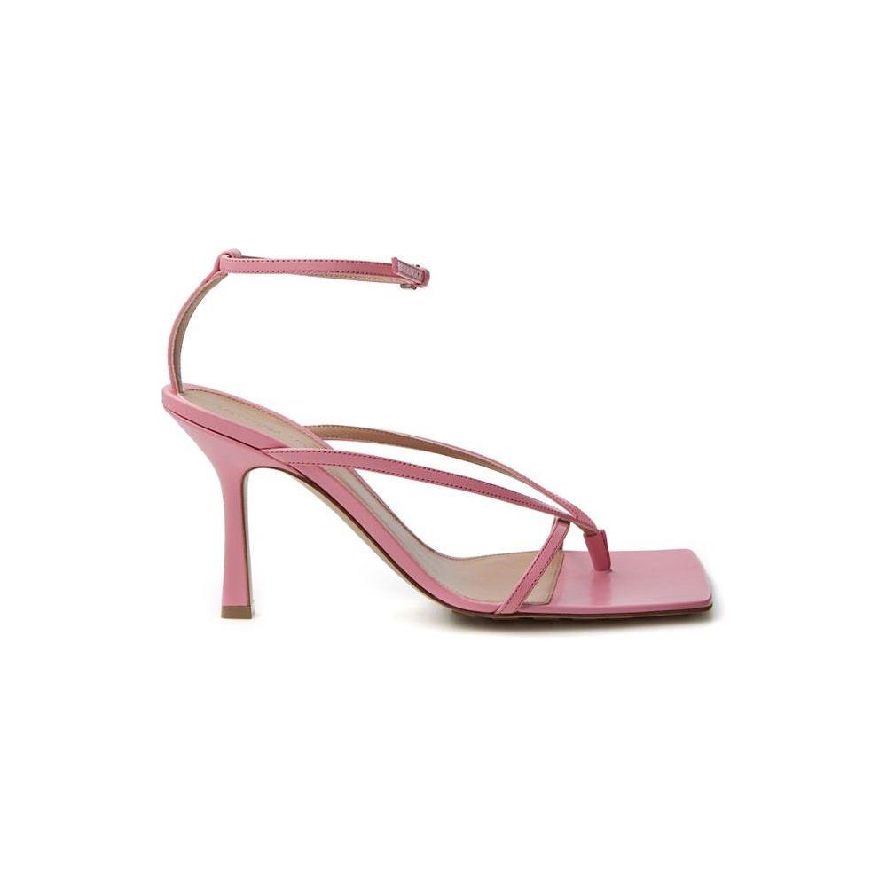 Bottega Veneta Elegant Pink Leather Sandals for Sophisticated Style Bottega Veneta