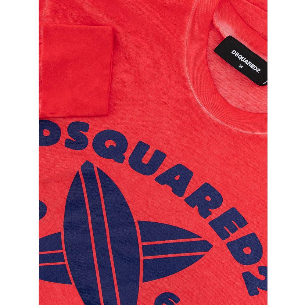 Dsquared² Red Cotton T-Shirt Dsquared²