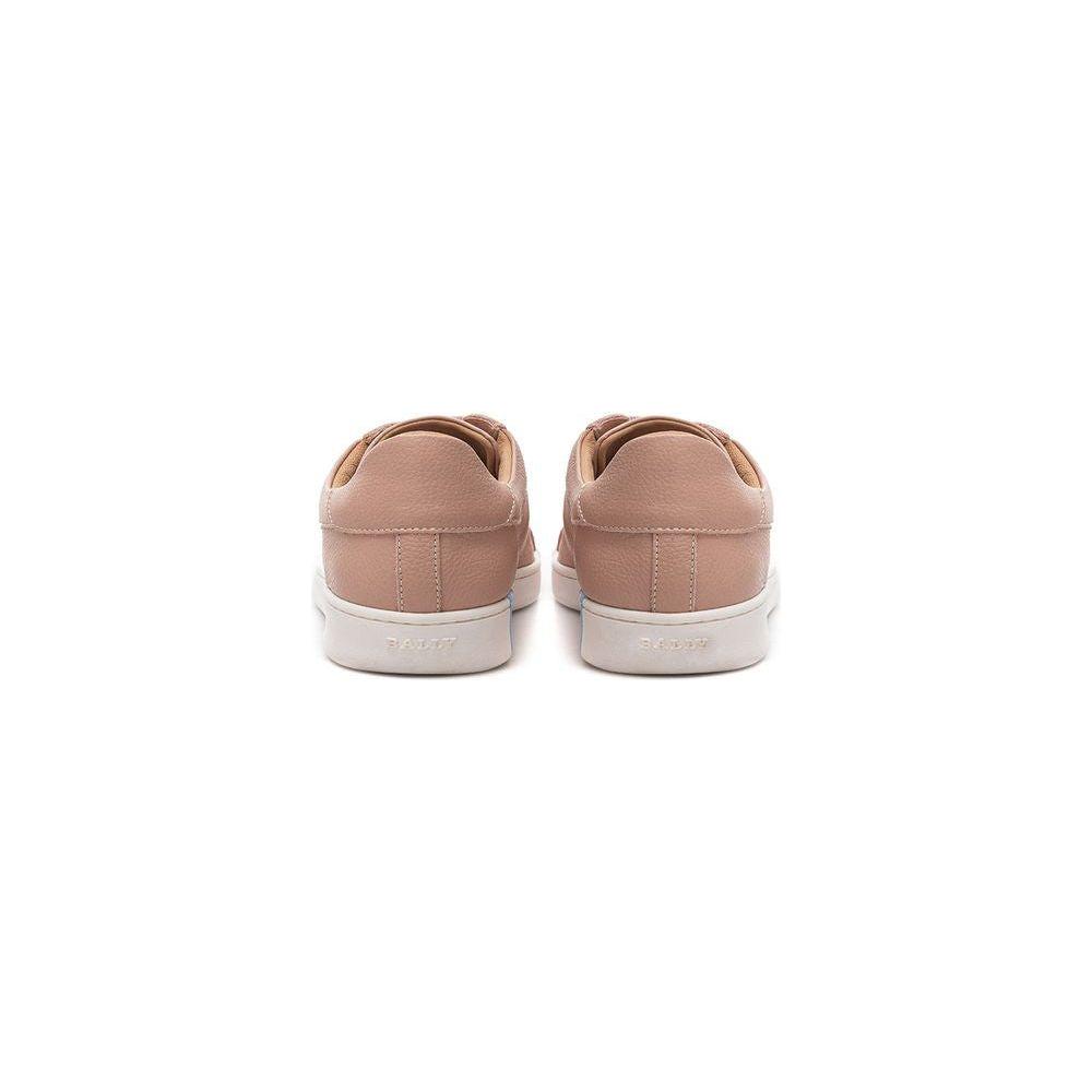 Bally Elegant Pink Leather Sneakers Bally