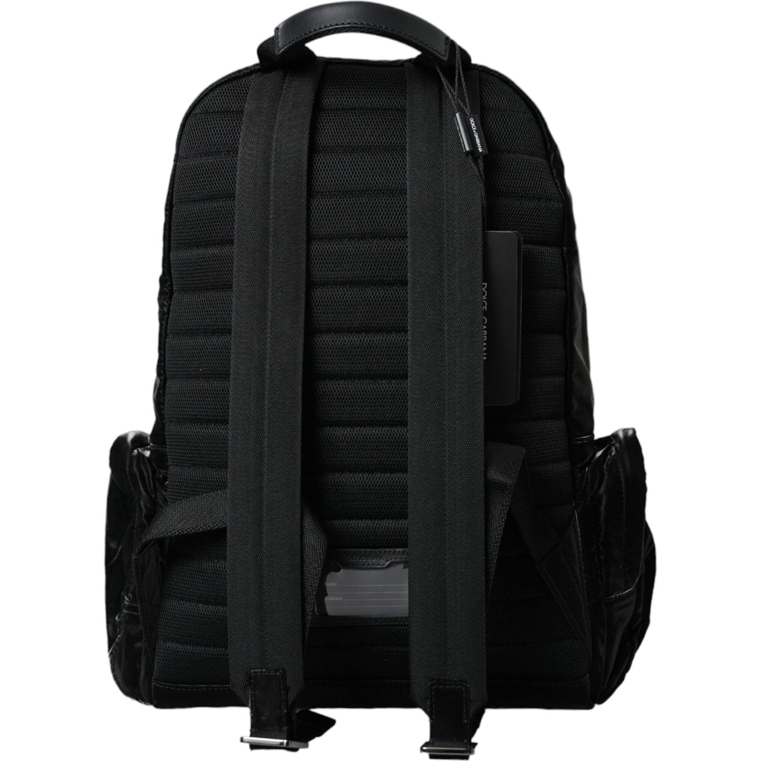 Front view with bag zipped and handles upright.