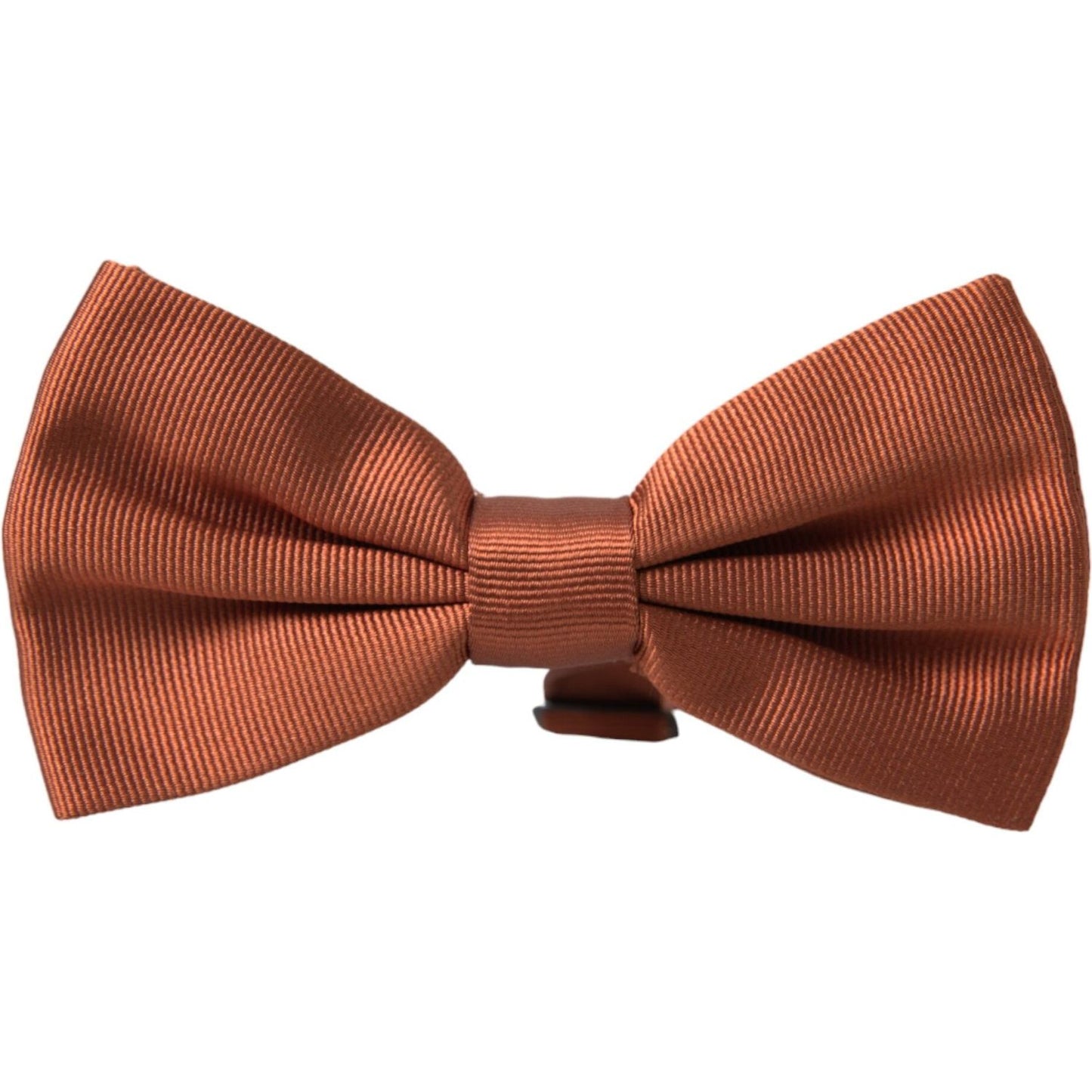 Dolce & Gabbana Brown Silk Adjustable Neck Men Bow Tie Dolce & Gabbana