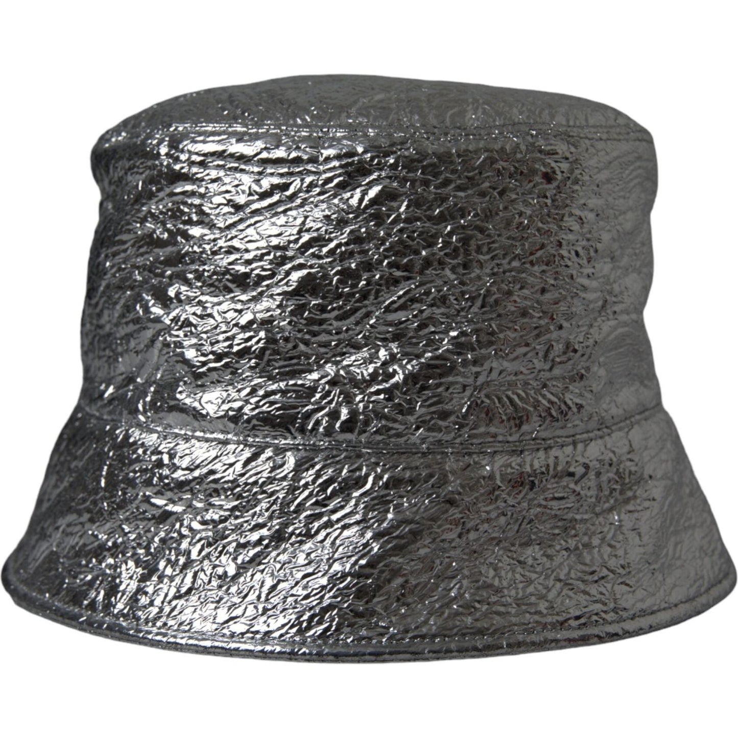 Dolce & Gabbana Metallic Silver Polyester Bucket Hat Men Dolce & Gabbana